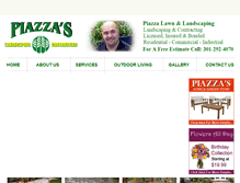 Tablet Screenshot of piazzalandscaping.net
